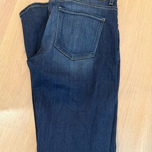PAIGE Dark Blue Straight Jeans